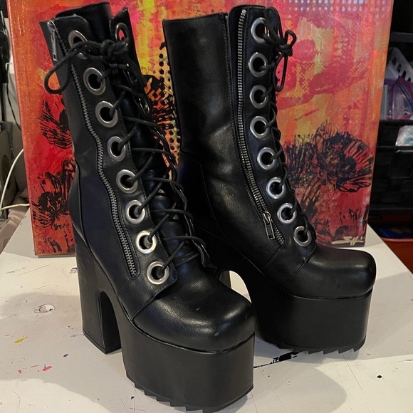lamoda Shoes - Lamoda calf length platform boots
